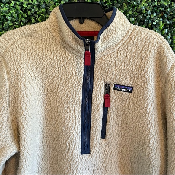 PATAGONIA RETRO PILE PULLOVER JACKET EL CAP KHAKI - Picture 3 of 8